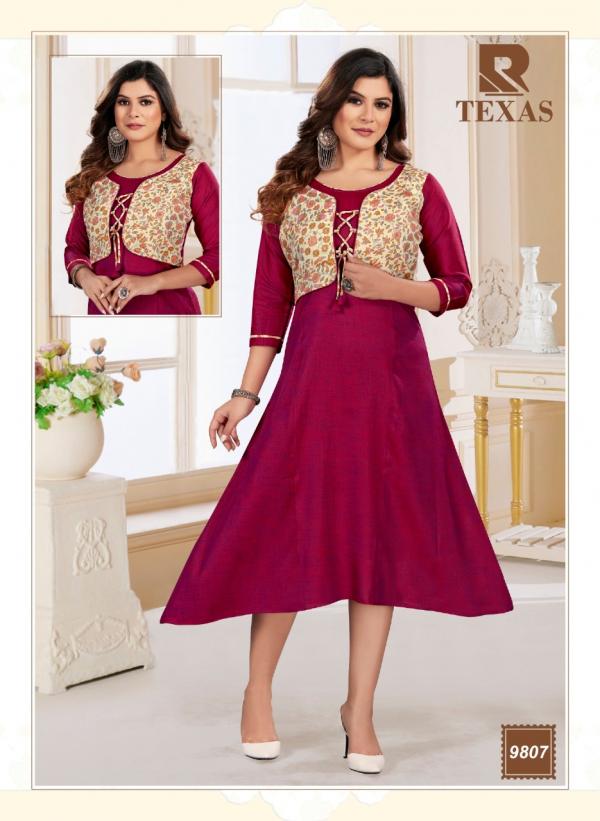 Raashi Texas Rayon Designer anarkali kurti Collecttion